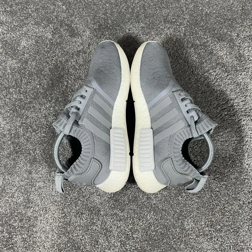 Adidas Boost NMD R1 Primeknit BY8762 Women's Size 8.5 France Grey Running Shoes